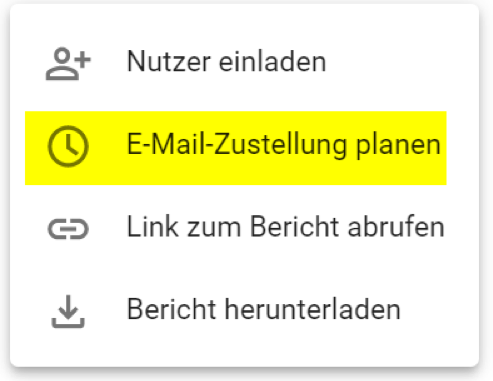 Google Data Studio: Berichte regelmäßig automatisch als PDF verschicken 