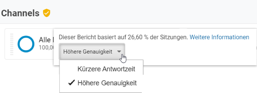 Google Analytics Tipp: Data-Sampling erkennen und vermeiden